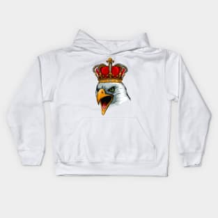 crowned eagle Kids Hoodie